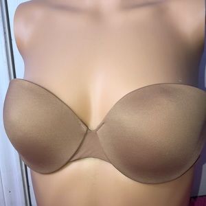 BODY by Victoria strapless copper bra size 34B